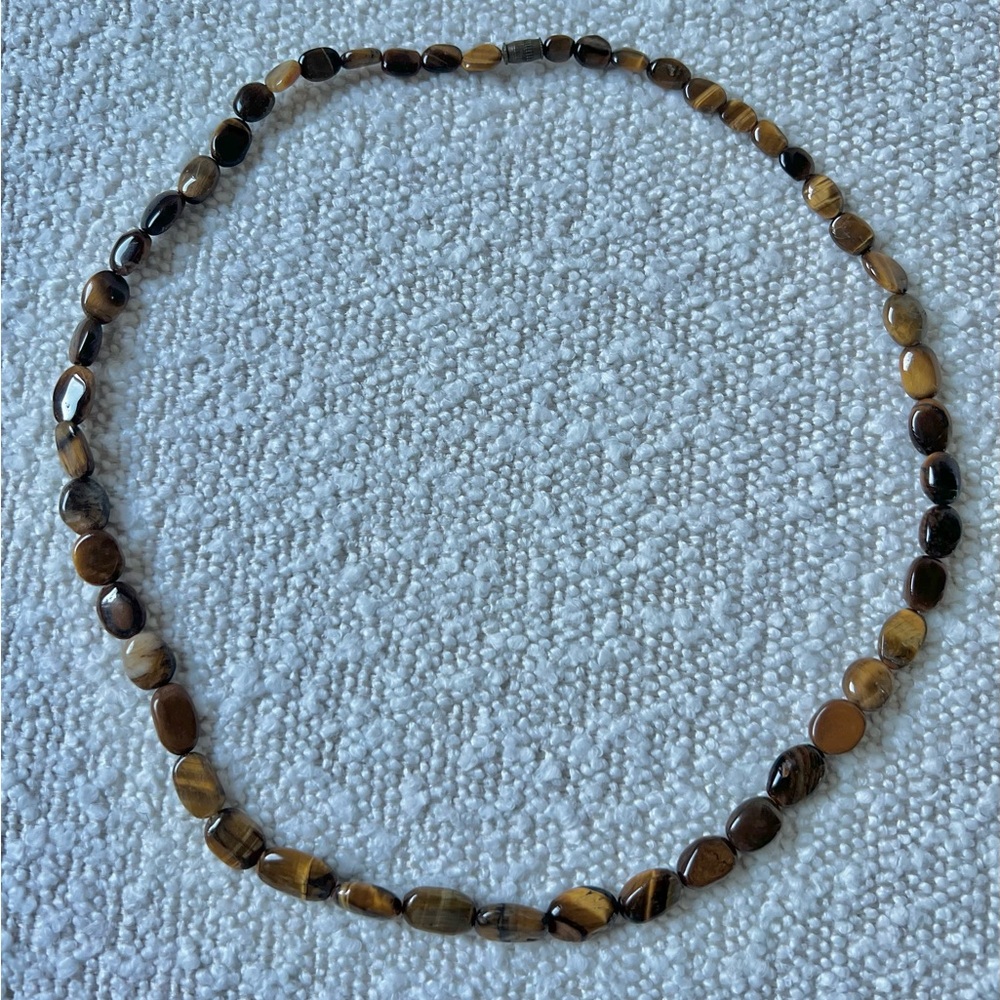 Tiger Eye Beaded Necklace